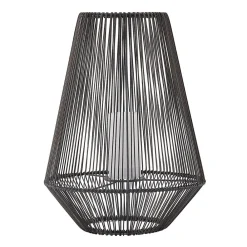 Lindby Kaati LED-solcellelykt rottingutseende 37cm| Solcellelamper