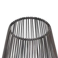 Lindby Kaati LED-solcellelykt rottingutseende 37cm| Solcellelamper