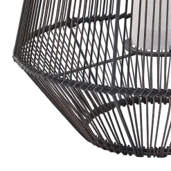 Lindby Kaati LED-solcellelykt rottingutseende 37cm| Solcellelamper