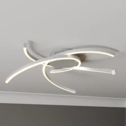 Lindby Katris LED-taklampe, 58 cm, aluminium Discount