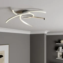 Lindby Katris LED-taklampe, 58 cm, aluminium Discount