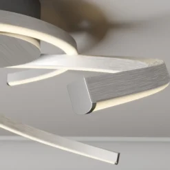 Lindby Katris LED-taklampe, 58 cm, aluminium Discount