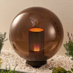 Lindby Kibara kuleformet dekolampe, Ø 40 cm New