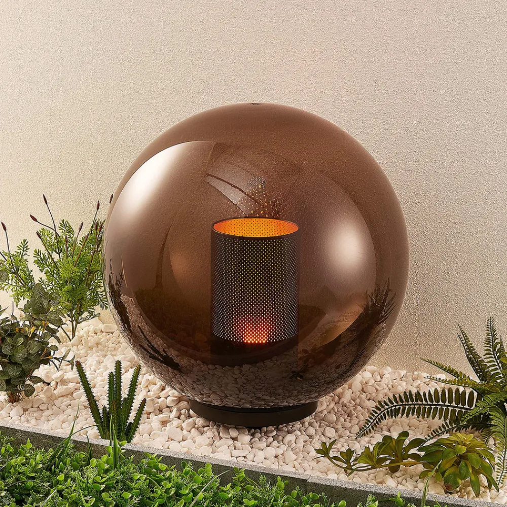 Lindby Kibara kuleformet dekolampe, Ø 50 cm Hot