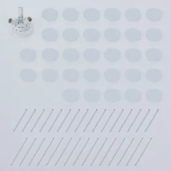 Lindby Kinan taklampe, Ø 54 cm, hvit, metall, E14 Hot