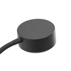 Lindby klemmelampe Kaylou, svart, fleksibel arm, aluminium| Kontorbelysning|Bordlamper