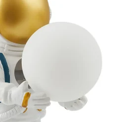 Lindby Kosmo bordlampe, hvit/gull, keramikk, glass Discount