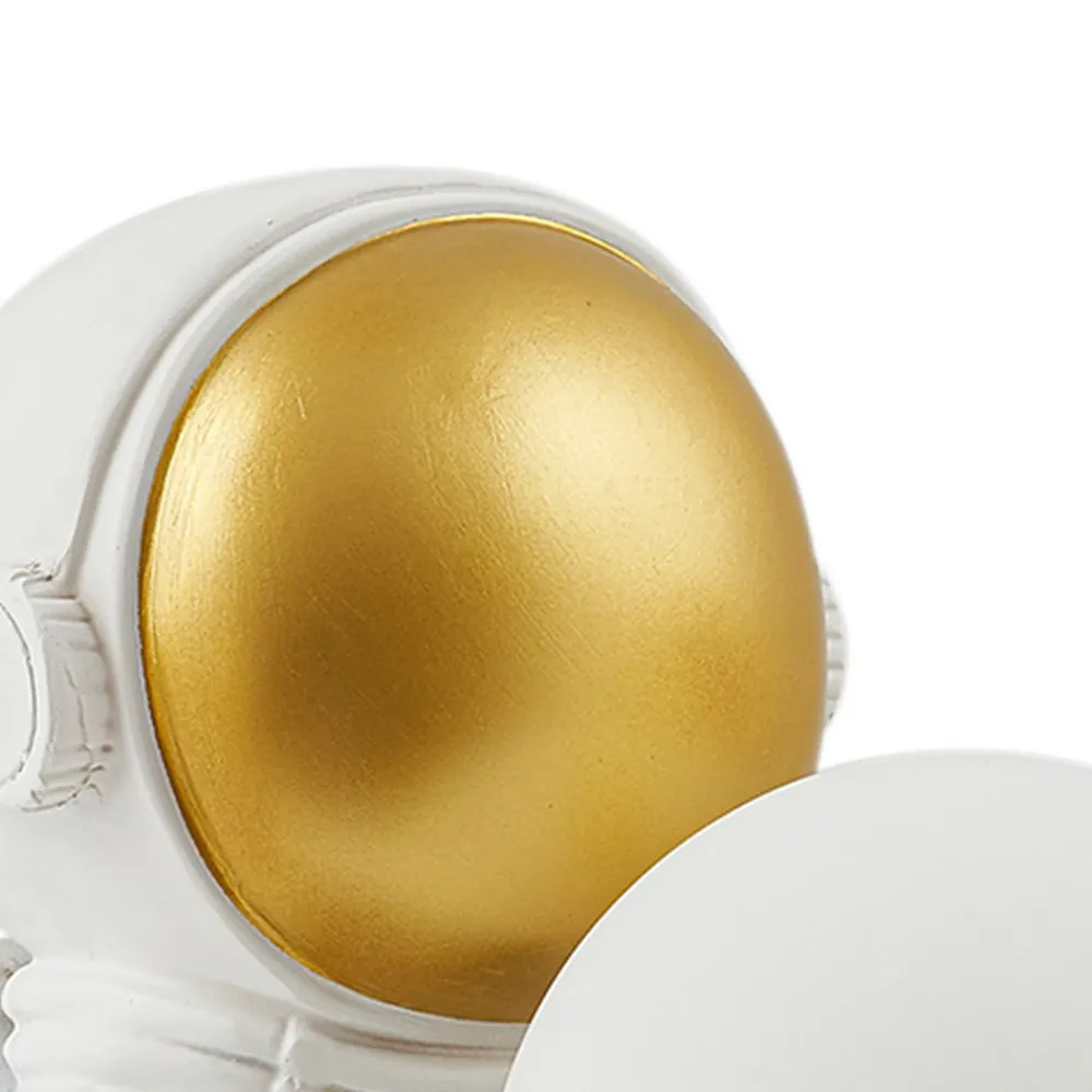 Lindby Kosmo bordlampe, hvit/gull, keramikk, glass Discount