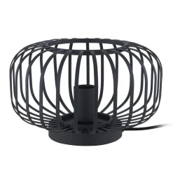 Lindby Krish bordlampe i bur-look, svart| Bordlamper