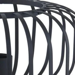 Lindby Krish bordlampe i bur-look, svart| Bordlamper