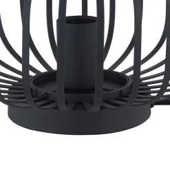 Lindby Krish bordlampe i bur-look, svart| Bordlamper