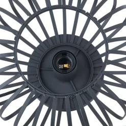 Lindby Krish bordlampe i bur-look, svart| Bordlamper