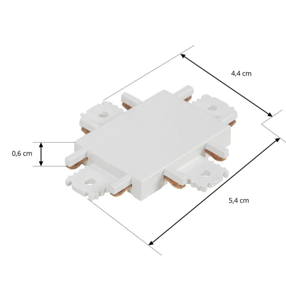 Lindby krysskobling Lumaro, hvit, plast Outlet