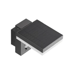 Lindby Laira utendørs LED-solcellevegglampe 15,5cm| Kommersiell Utebelysning|Solcellelamper Med Sensor