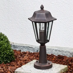 Lindby Lamina sokkellampe, 39 cm, lykt, metall, E27 Best