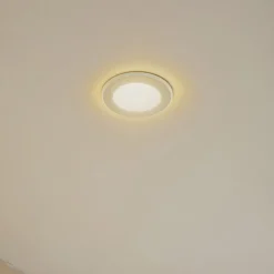 Lindby LED innfellingslampe Toka, 4,9 W, hvit, plast, CCT| Downlights|Spotter I Tak