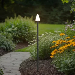 Lindby LED jordspydlys Selinda, svart, høyde 100 cm