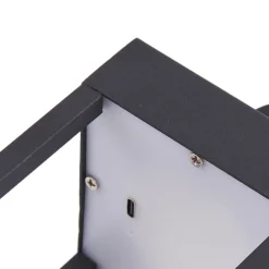 Lindby LED oppladbar bordlampe Iruna, svart, metall, 27 cm, dimbar. Discount