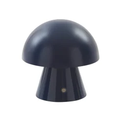 Lindby LED oppladbar bordlampe Nevijo, blå, Ø18cm, USB, dimmer Hot