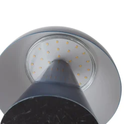 Lindby LED oppladbar bordlampe Nevijo, blå, Ø18cm, USB, dimmer Hot