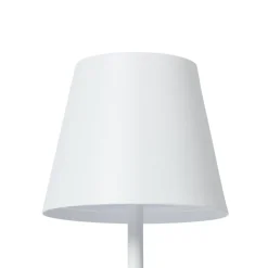 Lindby LED oppladbar bordlampe Janea CUBE, hvit, metall| Dekorasjonsbelysning