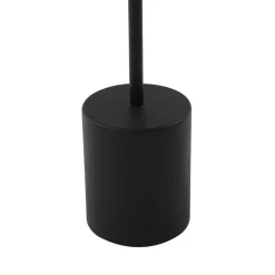 Lindby LED oppladbar bordlampe Ayva, svart, aluminium, IP44 New