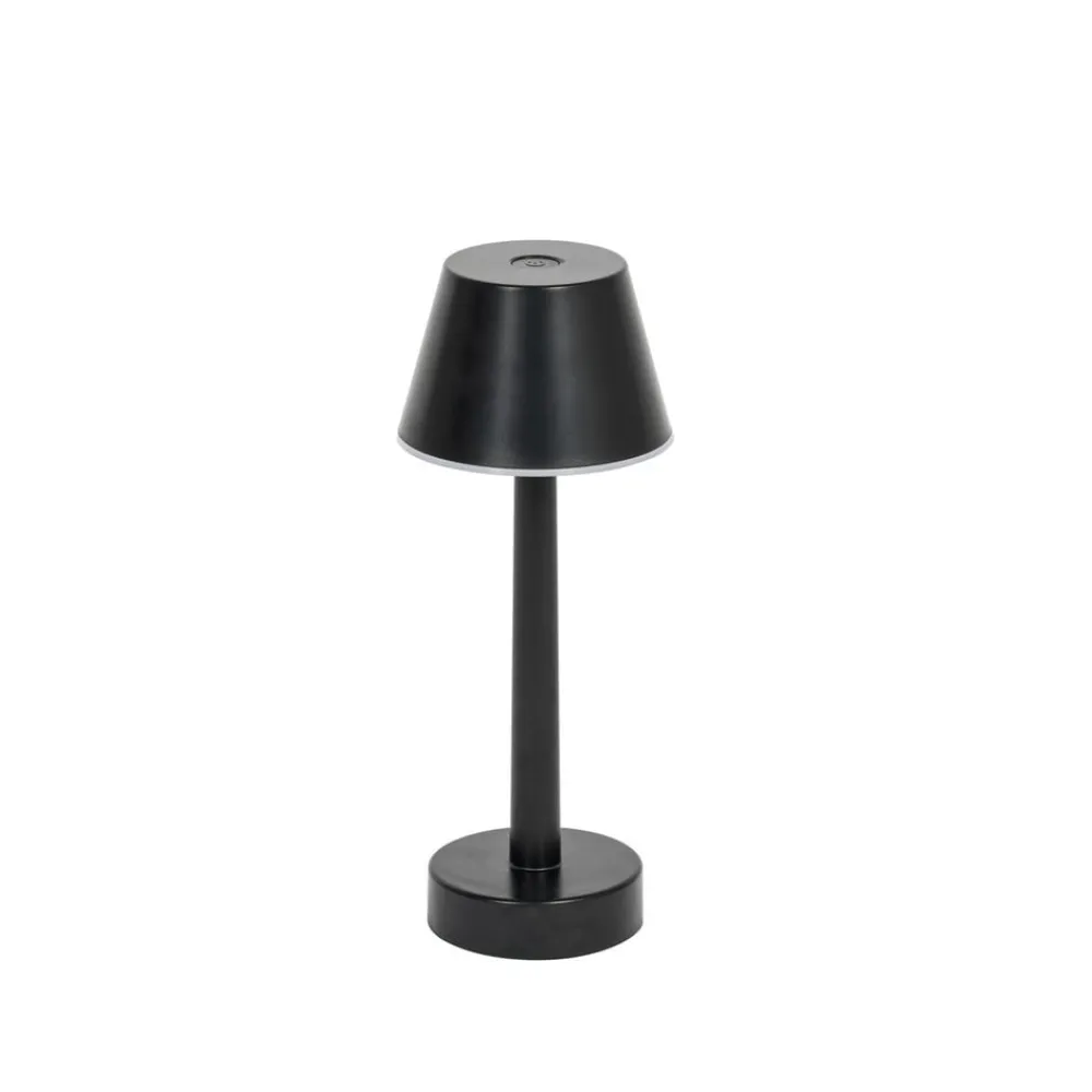 Lindby LED oppladbar lampe Gaja, svart, USB, IP44, RGBW, dimbar. Outlet