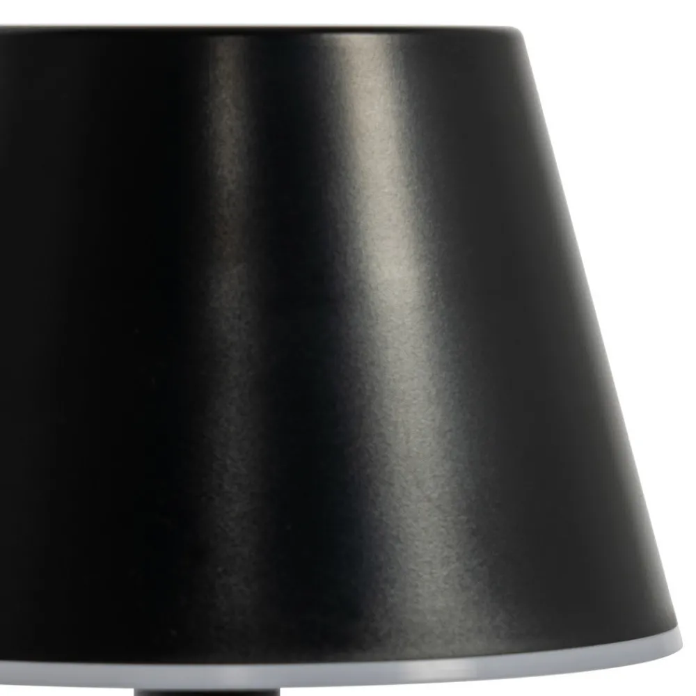 Lindby LED oppladbar lampe Gaja, svart, USB, IP44, RGBW, dimbar. Outlet