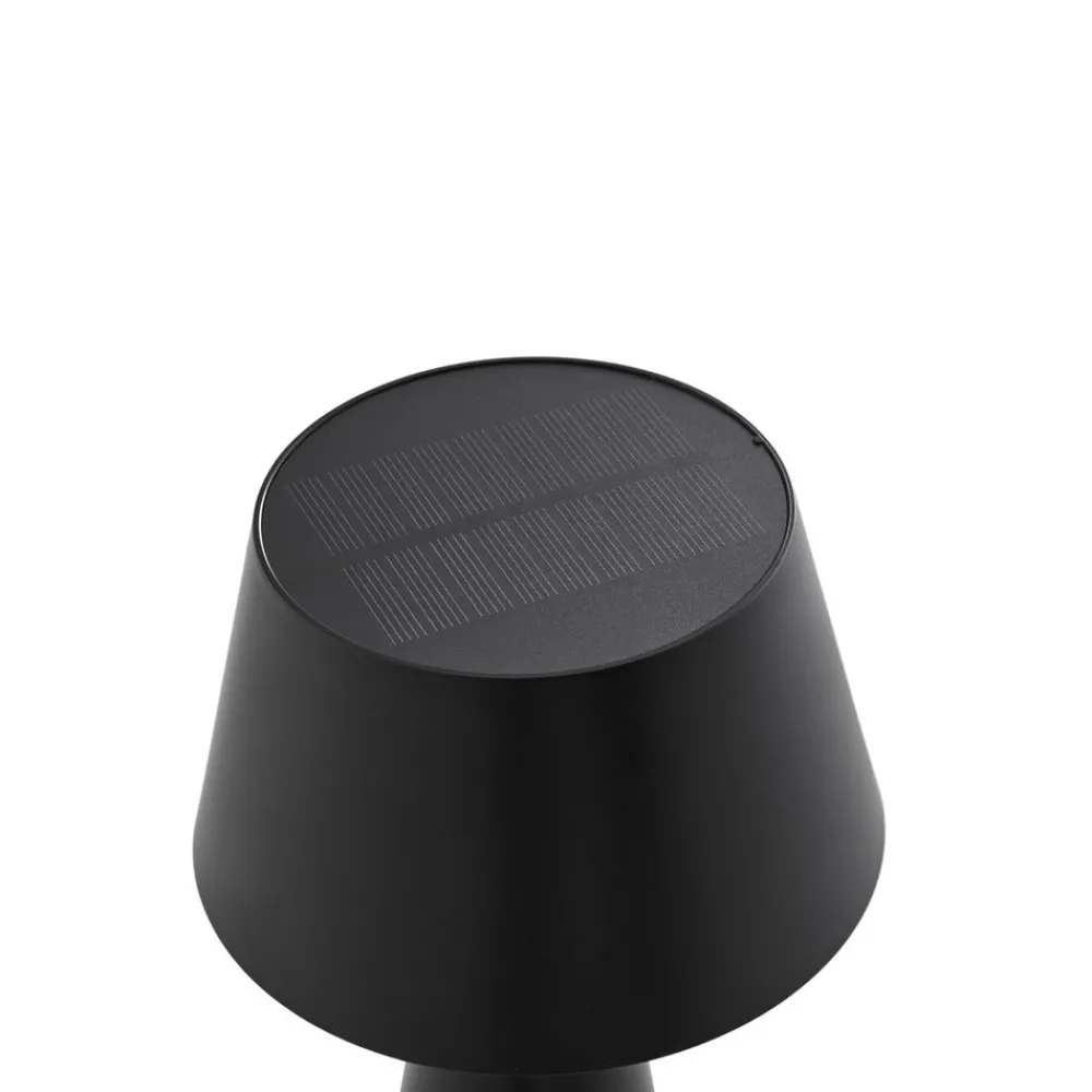 Lindby LED solcellelampe Lirinor svart plast 13 cm Online