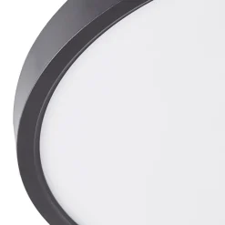 Lindby LED taklampe Pravin, Ø 30 cm, dimbar, svart| Design- Og Hotellbelysning|Led-Innendørs