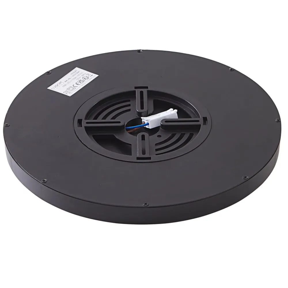 Lindby LED taklampe Pravin, Ø 30 cm, dimbar, svart| Design- Og Hotellbelysning|Led-Innendørs