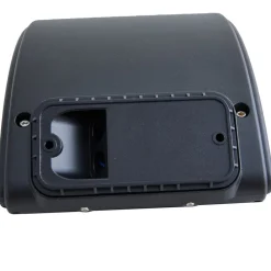 Lindby LED utendørs LED-vegglampe Radane, mørkegrå, kantet, IP54| Utespotter