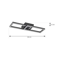 Lindby LED utendørs taklampe Finian, 64 cm x 21 cm, CCT-dimbar Clearance