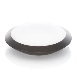 Lindby LED utendørs taklampe Naira, grå, Ø 30 cm, IP65 Hot