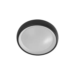 Lindby LED utendørs taklampe Niniel, svart, Ø 25 cm Outlet