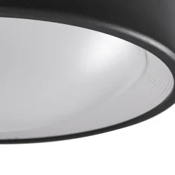 Lindby LED utendørs taklampe Niniel, svart, Ø 25 cm Outlet