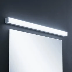 Lindby LED-baderomslampe Klea, 90 cm, krom, metall, IP44| Vegglamper
