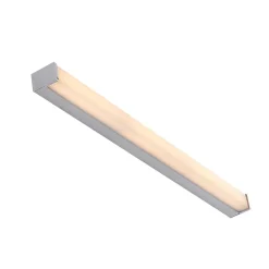 Lindby LED-baderomslampe Klea, 90 cm, krom, metall, IP44| Vegglamper
