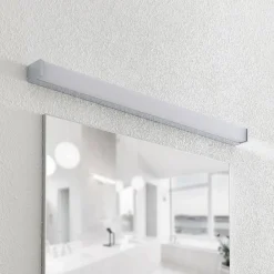 Lindby LED-baderomslampe Klea, 90 cm, krom, metall, IP44| Vegglamper