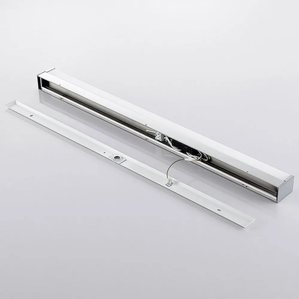 Lindby LED-baderomslampe Klea, 90 cm, krom, metall, IP44| Vegglamper