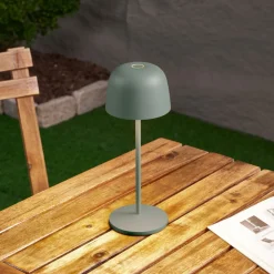 Lindby LED-bordlampe Arietty, grønn, dimbar, IP65| Dekorasjonsbelysning|Kommersiell Utebelysning