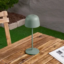 Lindby LED-bordlampe Arietty, grønn, dimbar, IP65| Dekorasjonsbelysning|Kommersiell Utebelysning