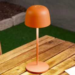 Lindby LED-bordlampe Arietty, oransje, dimbar, IP65 Best