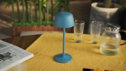 Lindby LED-bordlampe Arietty, blå, dimbar, IP65| Dekorasjonsbelysning|Led-Utendørs
