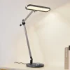 Lindby LED-bordlampe Elvir, grå, aluminium, høyde 53 cm, CCT Best
