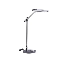 Lindby LED-bordlampe Elvir, grå, aluminium, høyde 53 cm, CCT Best