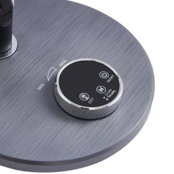 Lindby LED-bordlampe Elvir, grå, aluminium, høyde 53 cm, CCT Best