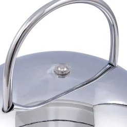 Lindby LED-bordlampe Mareli, krom, metall, Ø 18 cm| Bordlamper