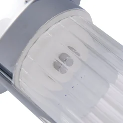 Lindby LED-bordlampe Mareli, krom, metall, Ø 18 cm| Bordlamper