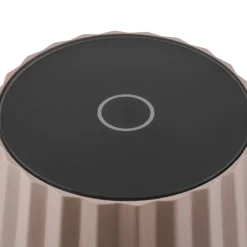 Lindby LED-bordlampe med batteri Esali, beige, metall, IP65 New